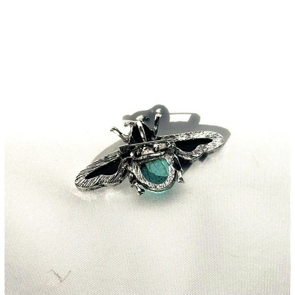 Abalone Blue Howlite Bee Brooch Or Pendent Hand Made Healing Reiki - Picture 7 of 7